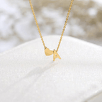 Seraya Heart Initial Necklace - Luzy Jewels