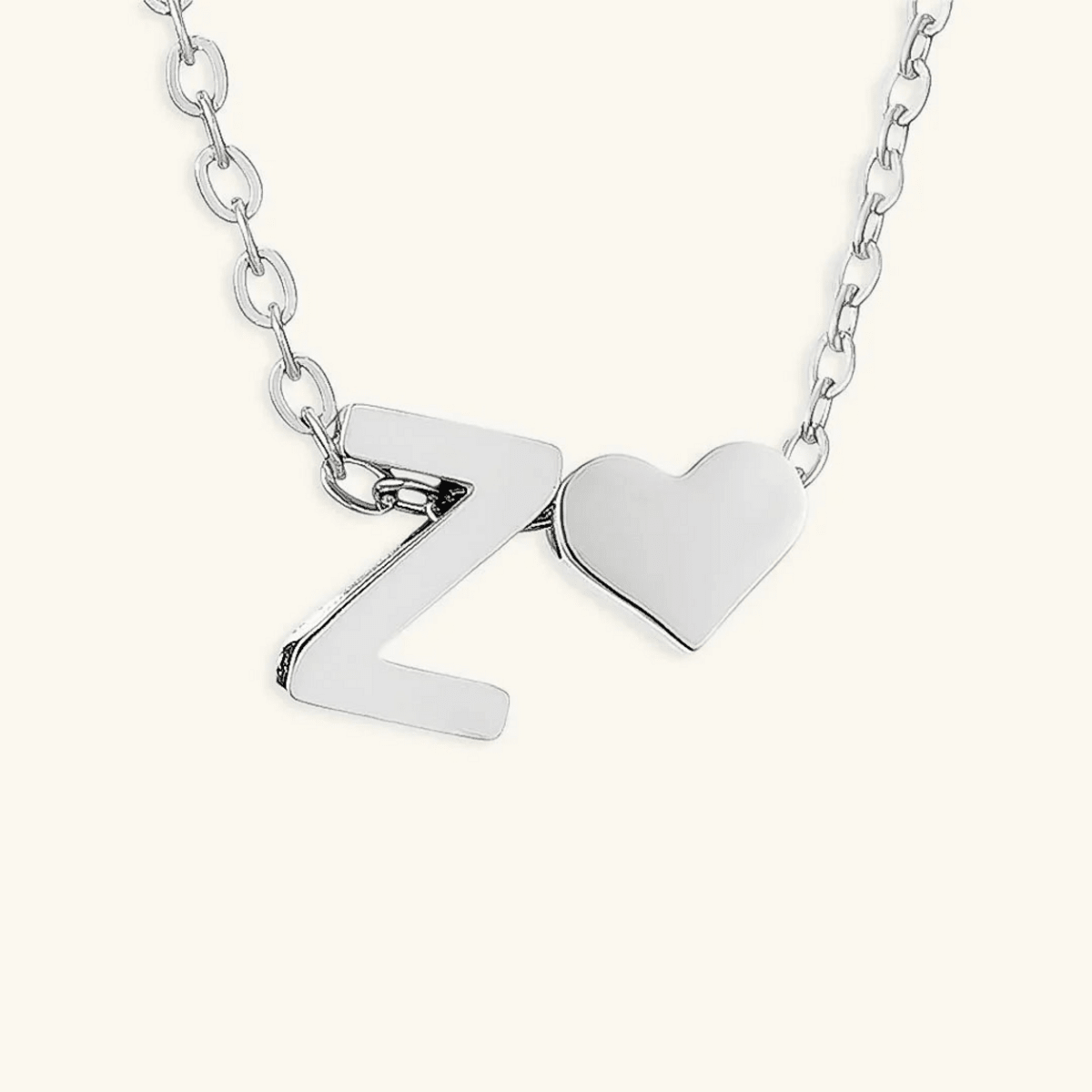 Seraya Heart Initial Necklace - Luzy Jewels
