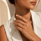 Siena Hammered Triple Band Ring - Luzy Jewels