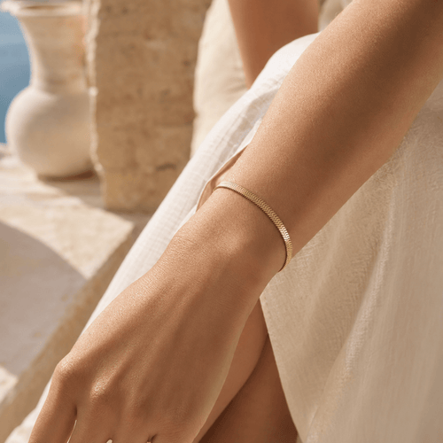 Siena Herringbone Bracelet - Luzy Jewels