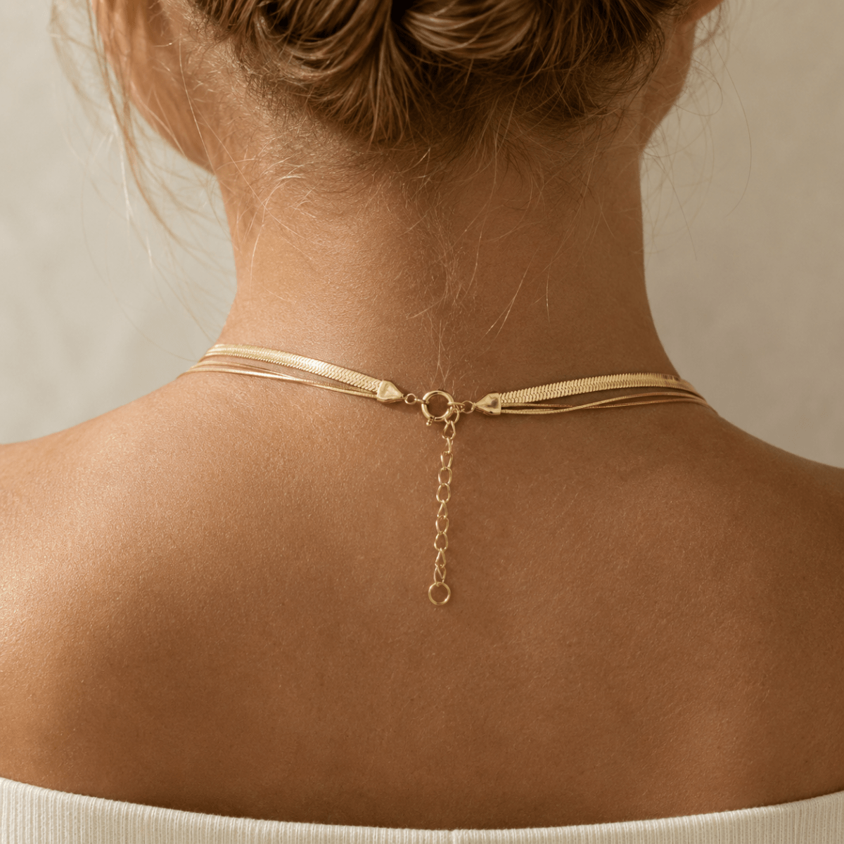 Siracusa Triple-Layer Chain Necklace - Luzy Jewels
