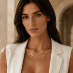 Siracusa Triple-Layer Chain Necklace - Luzy Jewels