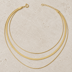 Siracusa Triple-Layer Chain Necklace - Luzy Jewels