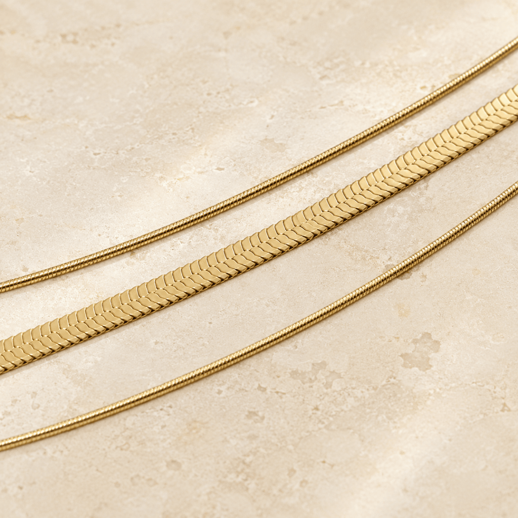 Siracusa Triple-Layer Chain Necklace - Luzy Jewels