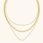 Siracusa Triple-Layer Chain Necklace - Luzy Jewels
