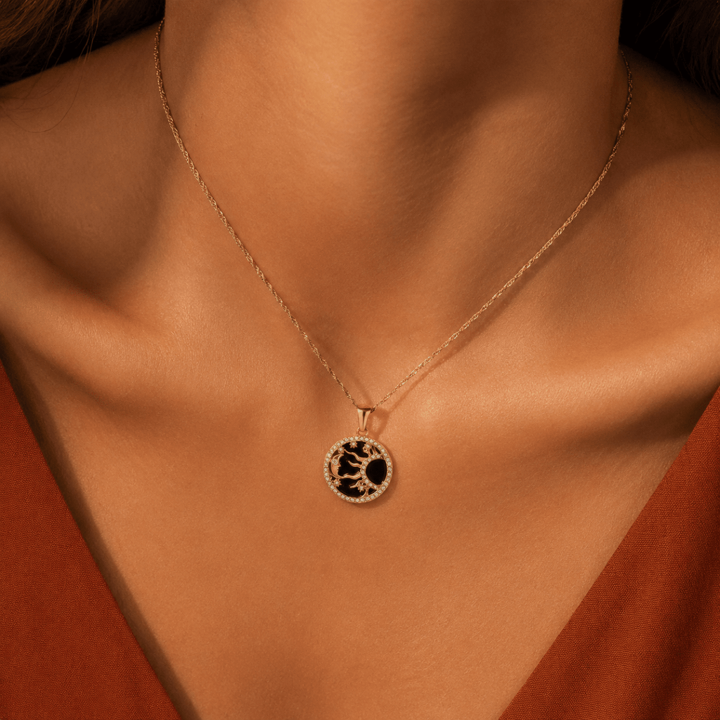 Solara Celestial Medallion Necklace - Luzy Jewels