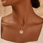 Solara Celestial Medallion Necklace - Luzy Jewels