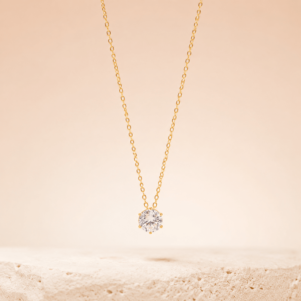 Soleia Solitaire Necklace - Luzy Jewels