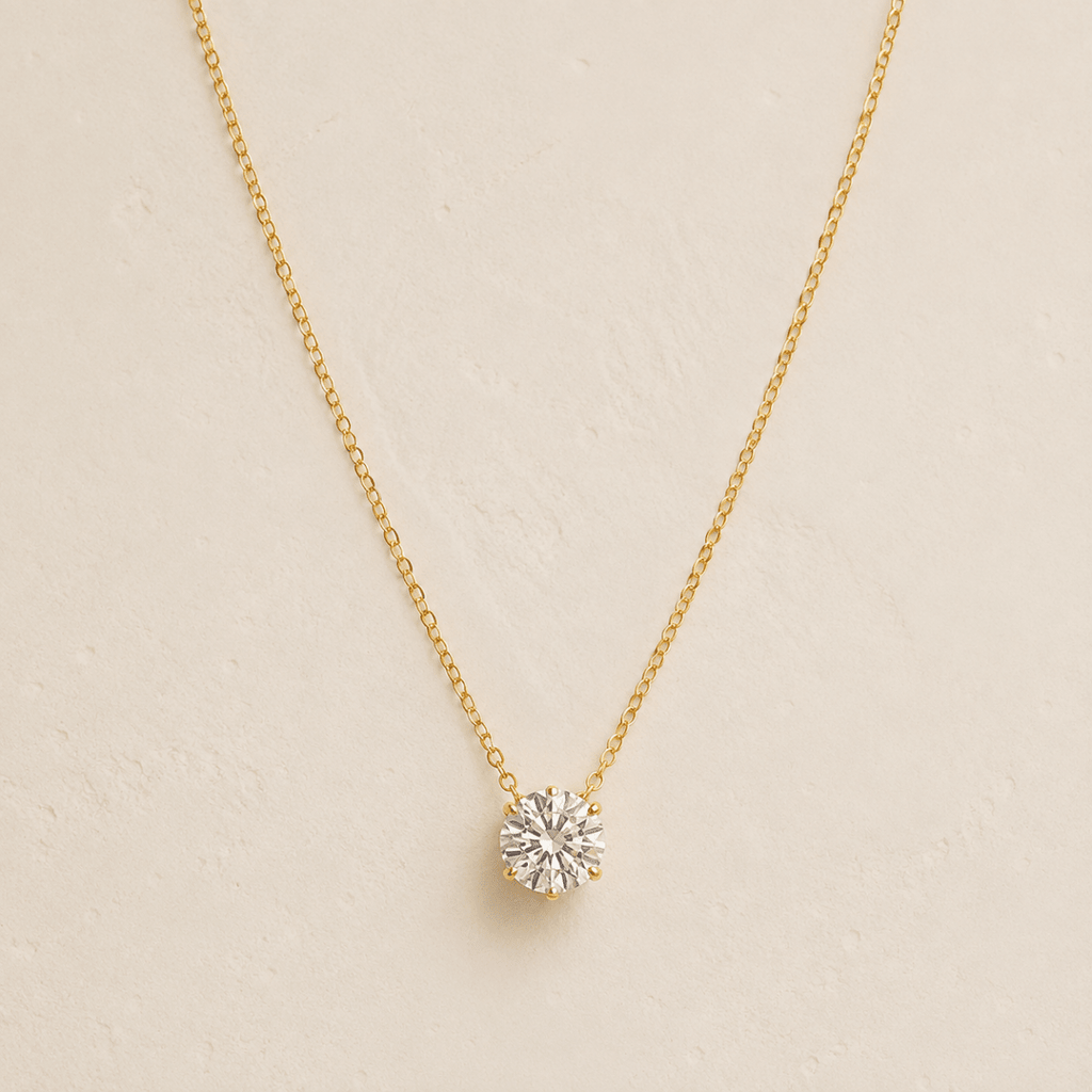 Soleia Solitaire Necklace - Luzy Jewels