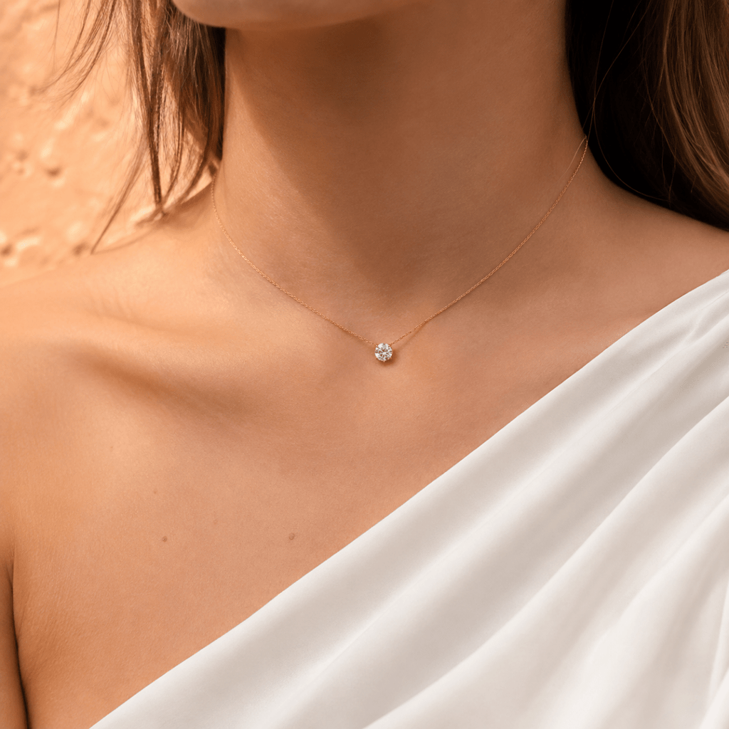 Soleia Solitaire Necklace - Luzy Jewels