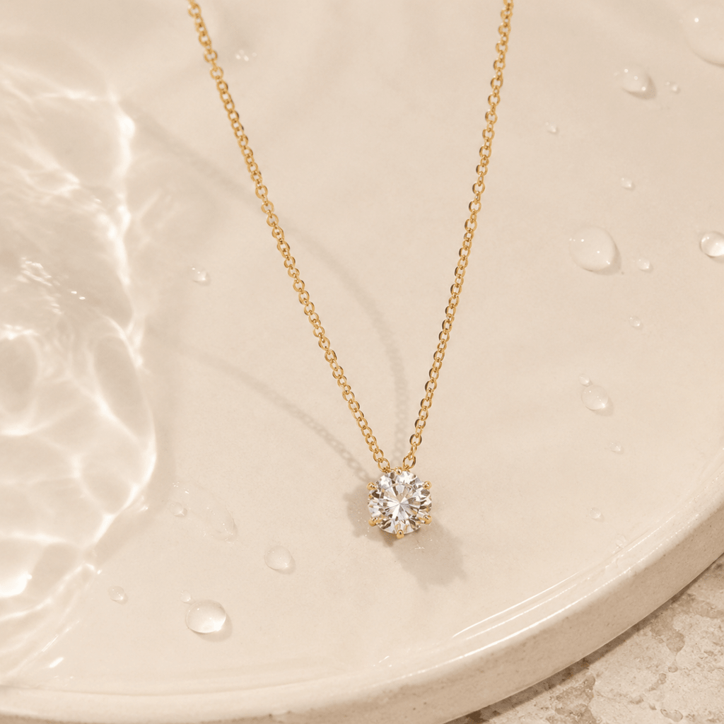 Soleia Solitaire Necklace - Luzy Jewels