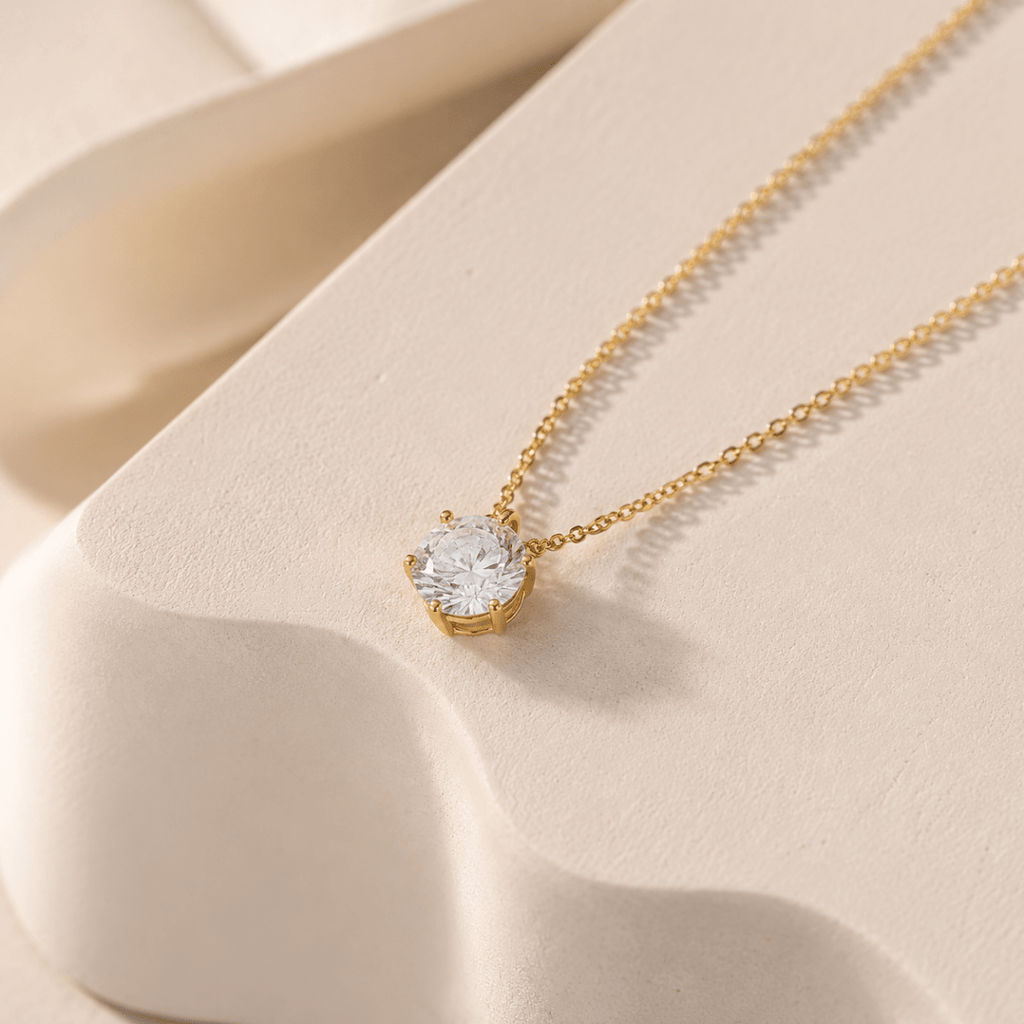 Soleia Solitaire Necklace - Luzy Jewels