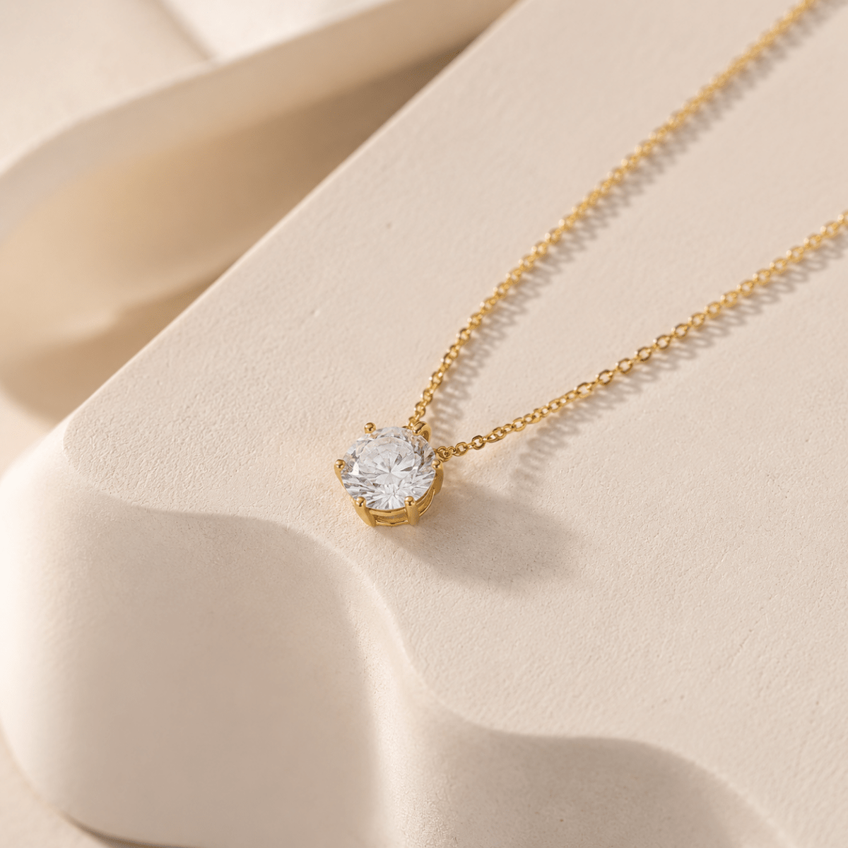 Soleia Solitaire Necklace - Luzy Jewels