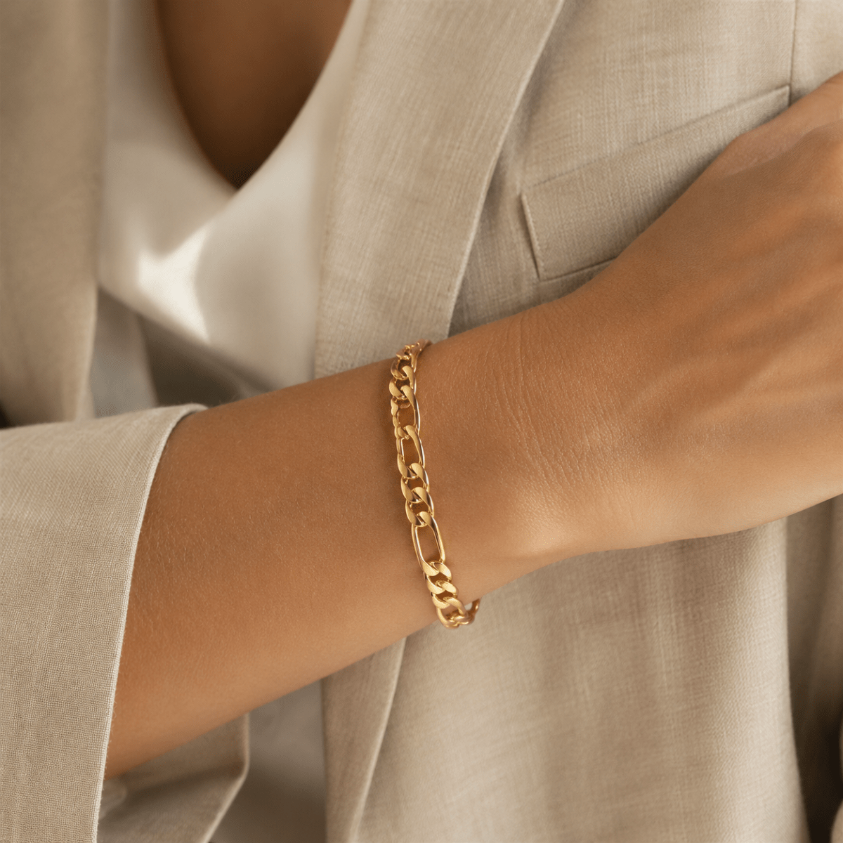 Solenne Figaro Chain Bracelet - Luzy Jewels