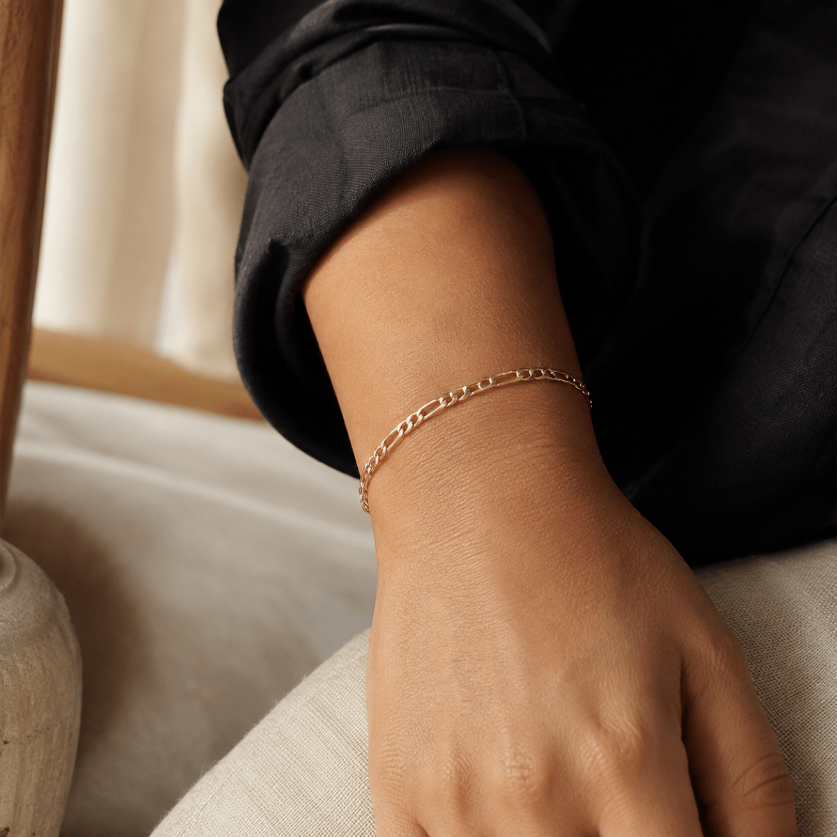 Solenne Figaro Chain Bracelet - Luzy Jewels