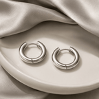 Soraya Bold Tubular Huggie Hoops - Luzy Jewels