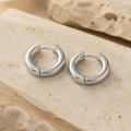 Soraya Bold Tubular Huggie Hoops - Luzy Jewels