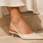Sorella Herringbone Anklet - Luzy Jewels