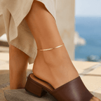 Sorella Herringbone Anklet - Luzy Jewels