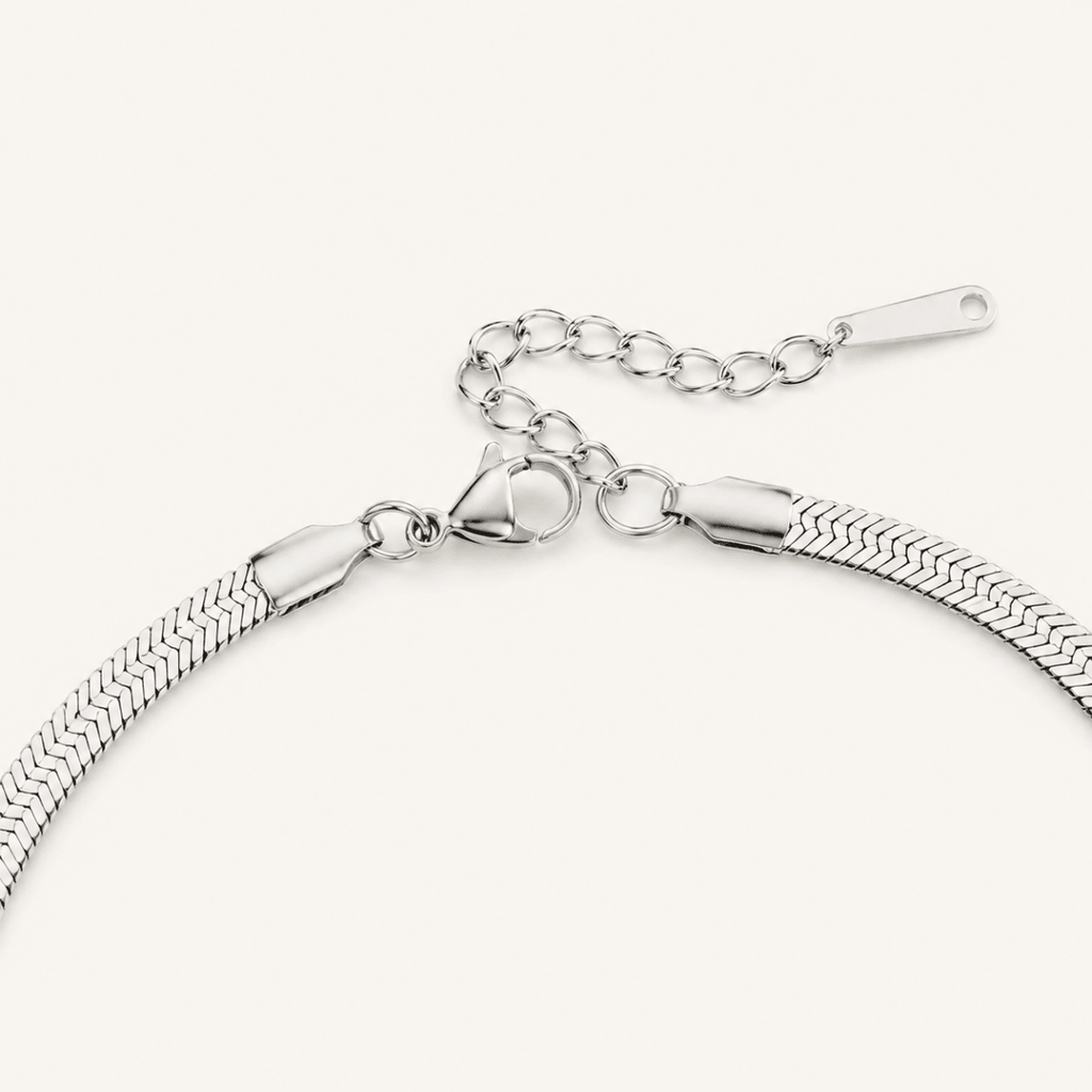 Sorella Herringbone Anklet - Luzy Jewels