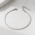 Sorella Herringbone Anklet - Luzy Jewels