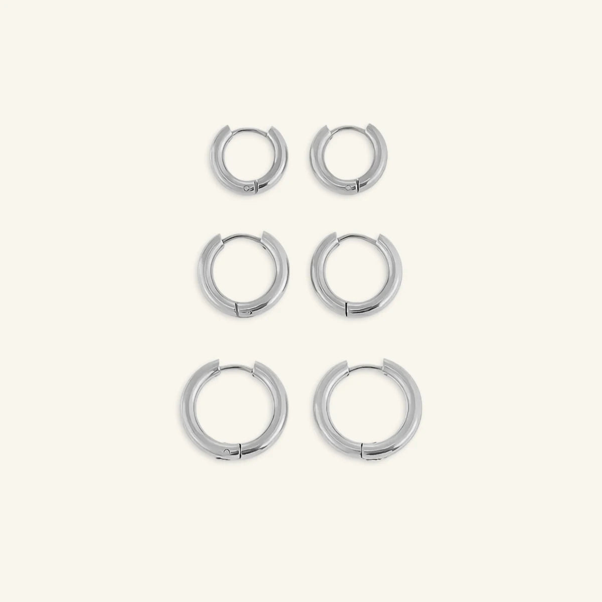 Sunlit Round Hoop Set - Luzy Jewels
