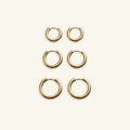 Sunlit Round Hoop Set - Luzy Jewels