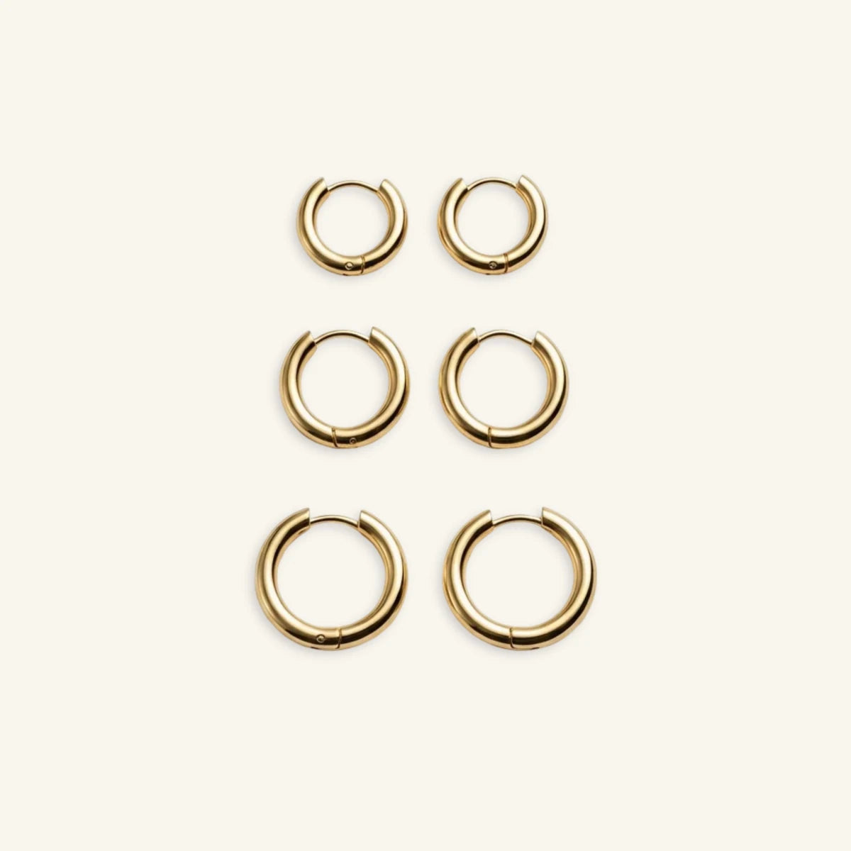 Sunlit Round Hoop Set - Luzy Jewels