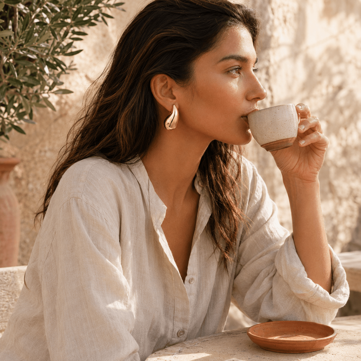 Sunlit Waterdrop Earrings - Luzy Jewels