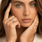 Syros Sculptural Mixed-Metal Stack Ring - Luzy Jewels