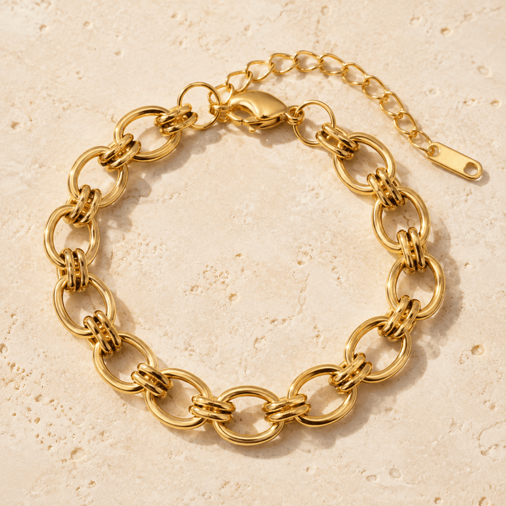 Tavira Double-Link Chain Bracelet - Luzy Jewels