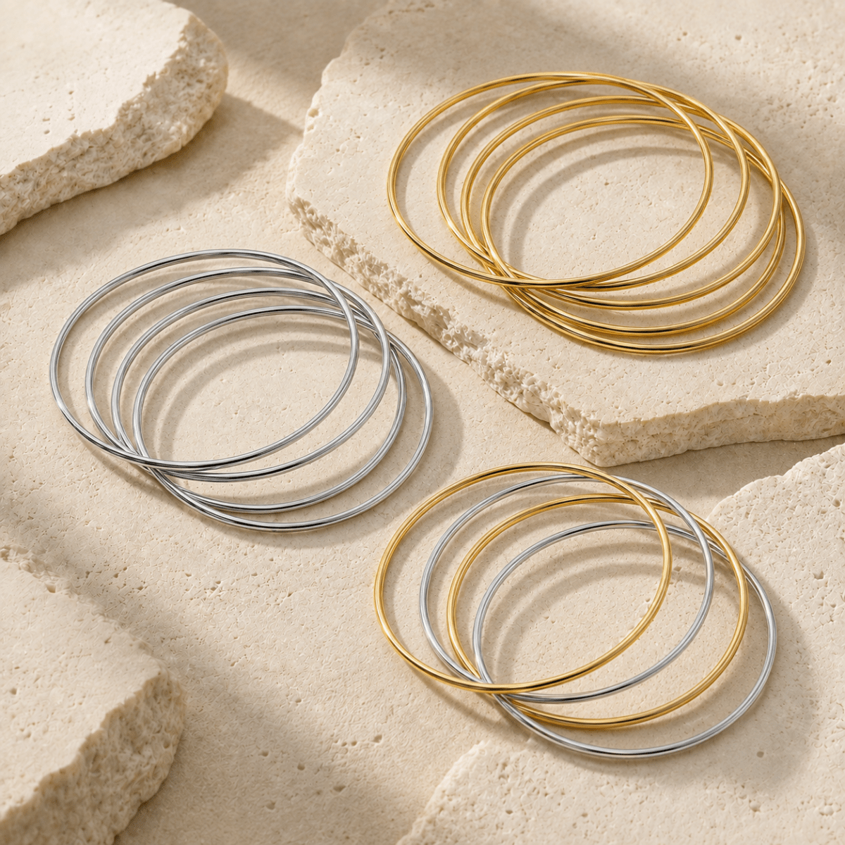 Thalia Bangle Stack Set - Luzy Jewels