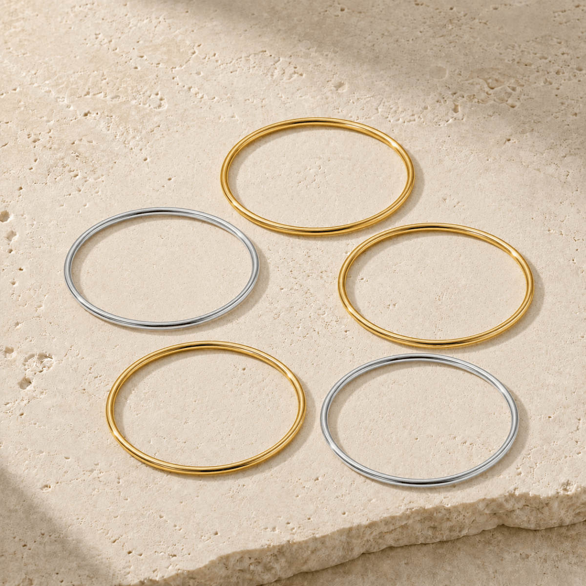 Thalia Bangle Stack Set - Luzy Jewels