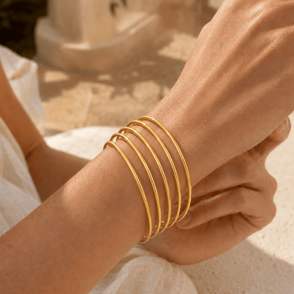 Thalia Bangle Stack Set - Luzy Jewels
