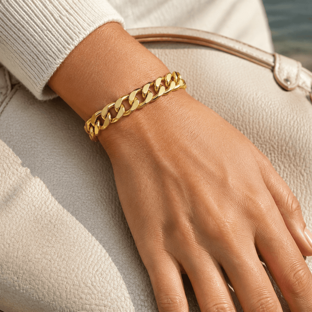 Valenza Bold Curb Chain Bracelet - Luzy Jewels