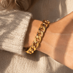 Valenza Bold Curb Chain Bracelet - Luzy Jewels