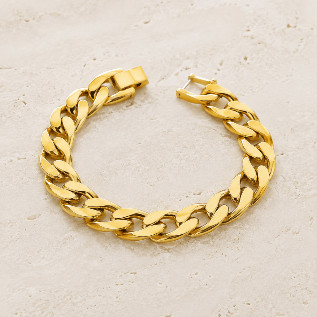 Valenza Bold Curb Chain Bracelet - Luzy Jewels