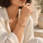 Varenna Chain Toggle Cuff Bracelet - Luzy Jewels