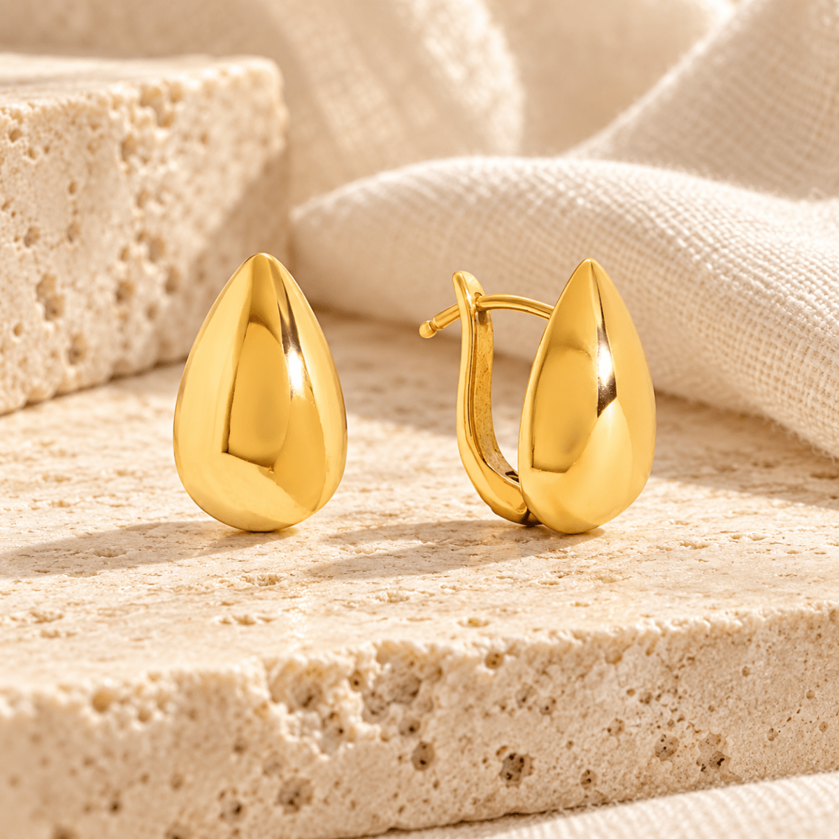 Velora Petite Teardrop Earrings - Luzy Jewels