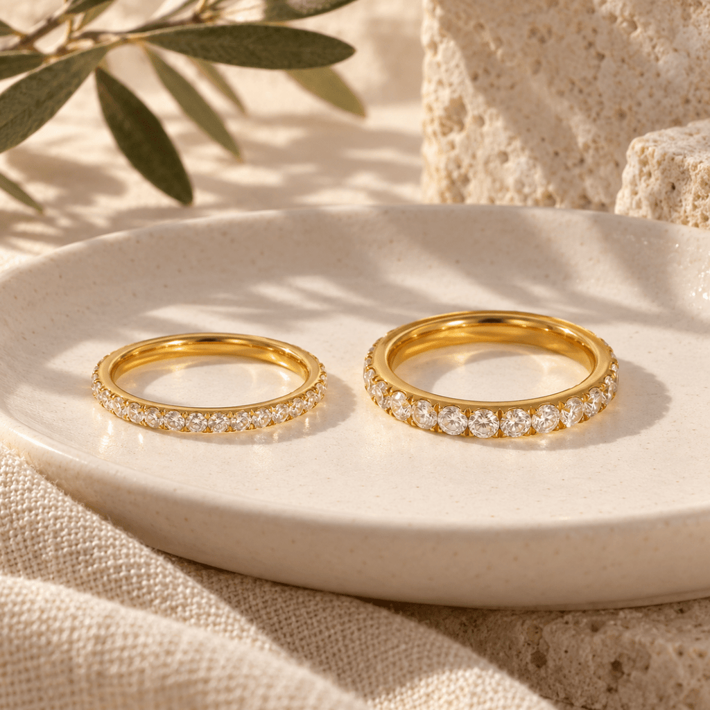 Virelle Round-Stone Band Ring - Luzy Jewels