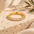 Virelle Round-Stone Band Ring - Luzy Jewels