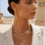 Zafira Chromatic Tennis Necklace - Luzy Jewels