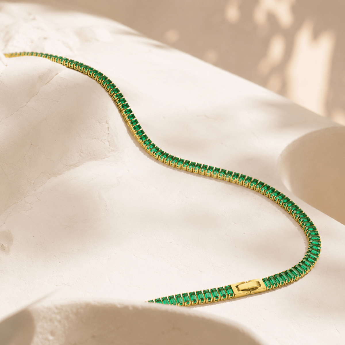 Zafira Chromatic Tennis Necklace - Luzy Jewels