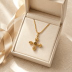 Zahara Ornate Cross Necklace - Luzy Jewels